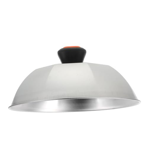 TOYANDONA Achteckiger Edelstahl-grilldeckel Koch Und Bratdeckel Grillabdeckung Aus Metall Ersatz-topfdeckel Für Außenbereich Camping-grillabdeckung Bbq-grillabdeckung Zum Braten von TOYANDONA