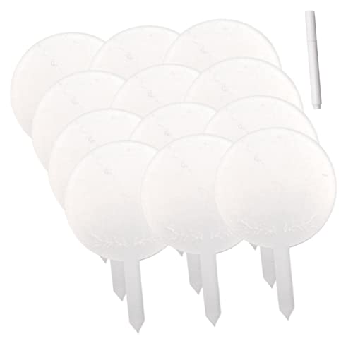 TOYANDONA Acryl Pflanzenetiketten Wasserfeste Pflanzenschilder mit Whiteboard Stift für Garten Blumenbeete und Töpfe und Leicht von TOYANDONA