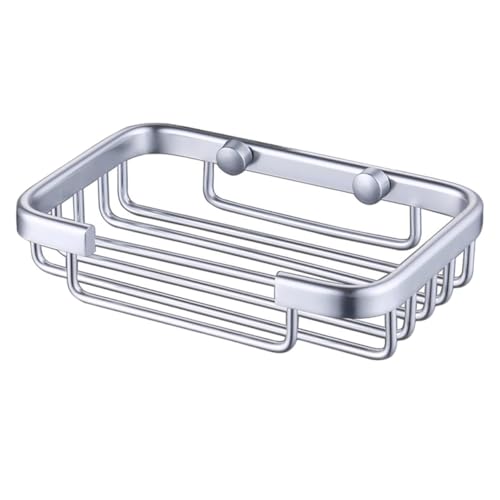 TOYANDONA Aluminium Seifenschale mit Ablauf Löchern Langlebiger Metall Seifenhalter für Bad Küche Praktischer Kosmetik Aufbewahrungskorb Rostfrei Silberfarben Stabil und rutschfest TOYANDONA Aluminium Seifenschale mit Ablauf Löchern Langlebiger Metall Seifenhalter für Bad Küche Praktischer Kosmetik Aufbewahrungskorb Rostfrei Silberfarben Stabil und rutschfest von TOYANDONA