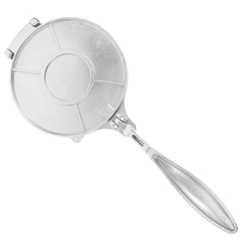 TOYANDONA Aluminium Tortilla Maker Faltbare Tortilla Presse für Hausgemachte Mais Weizenteig Vielseitig für Empanadas und Reisbällchen Leicht Bedienbar Langlebiges Stahlgerät von TOYANDONA