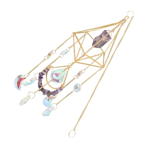 TOYANDONA Amethyst Hängedekoration Sonnenfänger Bunter Fensteranhänger Windspiel Für Draußen Sonnenfänger Für Drinnen Fenster Kristall Windspiel Fantasie Sonnenfänger TOYANDONA Amethyst Hängedekoration Sonnenfänger Bunter Fensteranhänger Windspiel Für Draußen Sonnenfänger Für Drinnen Fenster Kristall Windspiel Fantasie Sonnenfänger von TOYANDONA