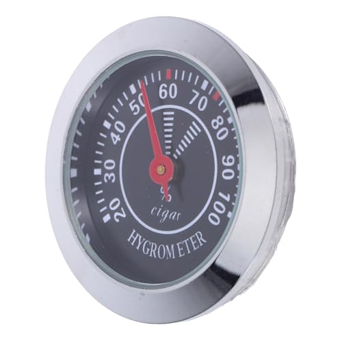 TOYANDONA Analoges Hygrometer für Humidor Mechanisches Rundes Hygrometer zur Präzisen Feuchtigkeitsmessung für Zigarrenkästen und Musikinstrumente Batteriefrei und von TOYANDONA