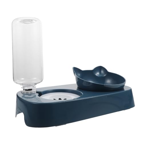 TOYANDONA Antikippbares Haustier Futter und Wassernapf mit Rutschfestem Boden Abnehmbar und Leicht zu Reinigen Geeignet für Katzen und Hunde Stabile Futterstation für Zuhause von TOYANDONA