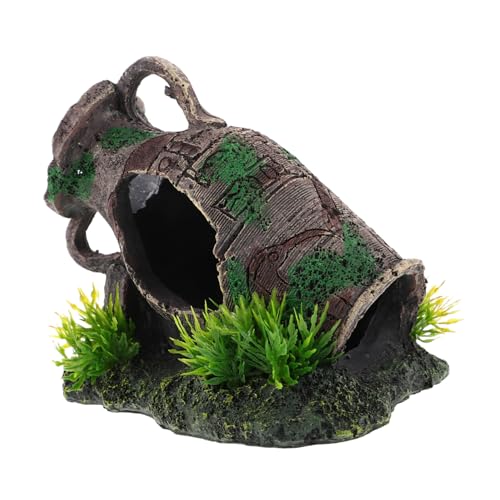 TOYANDONA Aquarium Dekoration Antike Vase Resinhöhle Fisch Unterschlupf Sicherer Schutz Versteck für Betta Garnelen Fischbecken Ornament Natürlicher Lebensraum TOYANDONA Aquarium Dekoration Antike Vase Resinhöhle Fisch Unterschlupf Sicherer Schutz Versteck für Betta Garnelen Fischbecken Ornament Natürlicher Lebensraum von TOYANDONA
