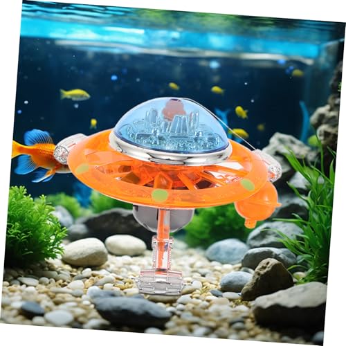 TOYANDONA Aquarium UFO Dekoration mit Aerator-anschluss Ruhiges Einfach zu Installierendes UFO-fischbecken Ornament Futuristische Unterwasseranimation Verbessert Wasserqualität für Gesunde TOYANDONA Aquarium UFO Dekoration mit Aerator-anschluss Ruhiges Einfach zu Installierendes UFO-fischbecken Ornament Futuristische Unterwasseranimation Verbessert Wasserqualität für Gesunde von TOYANDONA