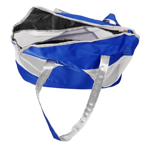 TOYANDONA Atmungsaktive Faltbare Haustier Tragetasche aus Strapazierfähigem Oxford Große Transporttasche für Katzen und Kaninchen Tragbar mit Breitem Schultergurt für Reisen und Ausflüge von TOYANDONA