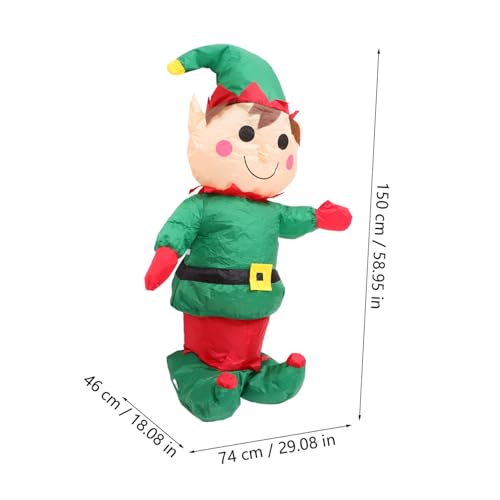 TOYANDONA Aufblasbare Leuchtende Weihnachtsfigur aus Polyester Langlebige Party Dekoration mit LED Beleuchtung Wetterfest für Innen und Außen Festliche Xmas Deko für Garten und Feier TOYANDONA Aufblasbare Leuchtende Weihnachtsfigur aus Polyester Langlebige Party Dekoration mit LED Beleuchtung Wetterfest für Innen und Außen Festliche Xmas Deko für Garten und Feier von TOYANDONA