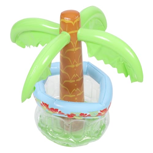 TOYANDONA Aufblasbarer Getränkekühler im Kokosnussbaum Design Sommer Party Eisbehälter für Getränke für Outdoor Feiern Familienfeste und Kreative Deko von TOYANDONA