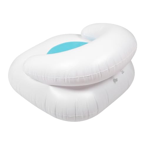 TOYANDONA Aufblasbares Sofa Explosion Liegestütze Faltbar Aufblasbare Sitze Aufblasbares Schlafsofa Luft Möbel Tragbar Falten Stuhl Sprengen Couch Lustig Sitzkissen Blue PVC von TOYANDONA