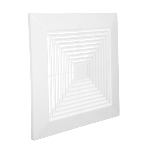 TOYANDONA Badezimmer Deckenventilator Abdeckung Quadratisch Weiß mit Federschnappmechanismus für Einfache Installation und Verbesserte Luftzirkulation zur Feuchtigkeits Geruchsbeseitigung TOYANDONA Badezimmer Deckenventilator Abdeckung Quadratisch Weiß mit Federschnappmechanismus für Einfache Installation und Verbesserte Luftzirkulation zur Feuchtigkeits Geruchsbeseitigung von TOYANDONA
