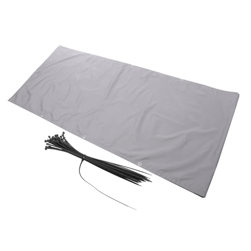 TOYANDONA Balcony Privacy Screen Sichtschutzzaun für den Garten im Freien Schatten Terrassen-Sonnenschutzabdeckung Terrassenüberdachung Sonnenschutzgitter Polyester Grey von TOYANDONA
