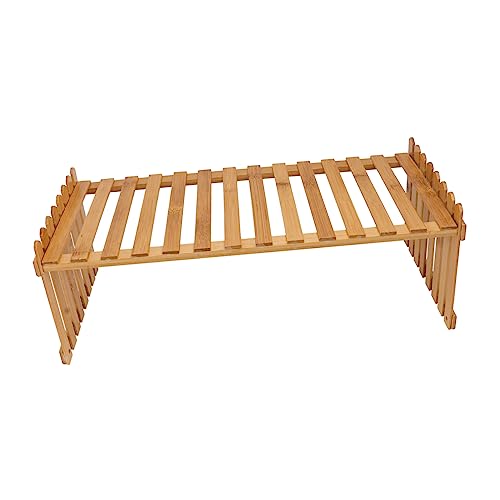 TOYANDONA Bambus Pflanzenständer Desktop Blumenregal Pflanztopfablage Balkon Regal Holz Pflanzhalter Einlagig für Garten Fensterbank TOYANDONA Bambus Pflanzenständer Desktop Blumenregal Pflanztopfablage Balkon Regal Holz Pflanzhalter Einlagig für Garten Fensterbank von TOYANDONA