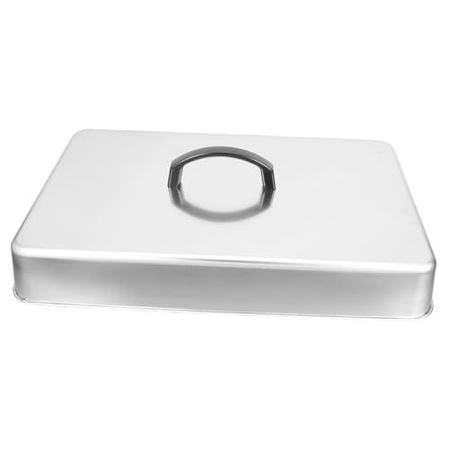 TOYANDONA Edelstahl-dampfgardeckel Für Grillplatten Schmelzkuppel Aus Flache Oberseite Temperaturbeständige Abdeckung Kochen Küche BBQ Hamburger von TOYANDONA