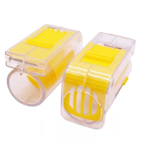 TOYANDONA Beekeeper Bee Queen Marking Cage Kunststoff Imker Werkzeug Bienenzucht Gelb Sicheres Fangen und Markieren der Bienenkönigin Praktisch Leicht und Langlebig TOYANDONA Beekeeper Bee Queen Marking Cage Kunststoff Imker Werkzeug Bienenzucht Gelb Sicheres Fangen und Markieren der Bienenkönigin Praktisch Leicht und Langlebig von TOYANDONA