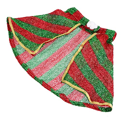 TOYANDONA Bunt Gestreifter Haustier Umhang mit Verstellbarem Kinnriemen Komfortables Weihnachtskostüm für Katzen Einfach Anzuziehen für und Festliche Anlässe TOYANDONA Bunt Gestreifter Haustier Umhang mit Verstellbarem Kinnriemen Komfortables Weihnachtskostüm für Katzen Einfach Anzuziehen für und Festliche Anlässe von TOYANDONA