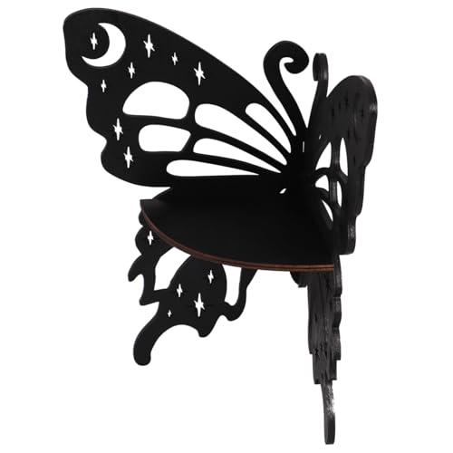 TOYANDONA Butterfly Wandregal Kristall Wand eckregal zur Wandmontage Dekoratives Eck aufbewahrungsregal für Wohnzimmer Vielseitiges Wand Display Stilvolle Wanddekoration von TOYANDONA