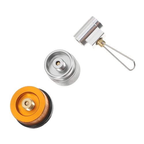 TOYANDONA Camping Gaskartuschen Adapter Set mit Sicherheitsventil Gas Nachfülladapter und Verbindungsstück für Outdoor Kocher Kompatibel mit Propan und Kartuschen für Camping und Trekking von TOYANDONA