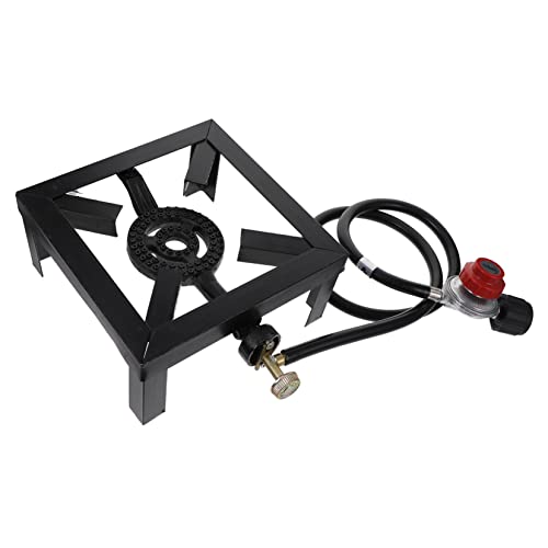 TOYANDONA Campingkocher Gusseisen mit Verstellbarem Regler und Schlauch Tragbarer Gasbrenner für Outdoor Aktivitäten zum Kochen und Erhitzen von Speisen TOYANDONA Campingkocher Gusseisen mit Verstellbarem Regler und Schlauch Tragbarer Gasbrenner für Outdoor Aktivitäten zum Kochen und Erhitzen von Speisen von TOYANDONA