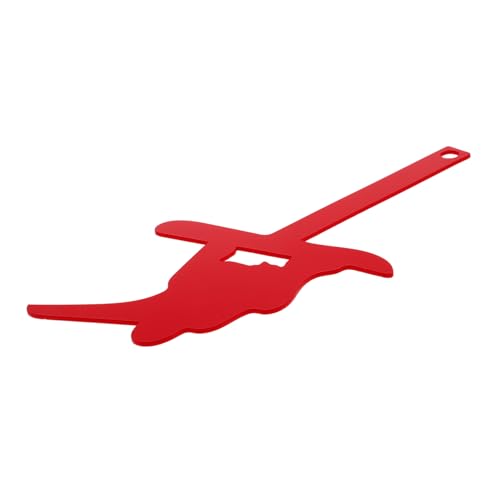 TOYANDONA Decorative Mailbox Replacement Flag Rotes Acryl Ski Hund Schild für Briefkästen Einfache ohne Werkzeug für Garten und Innenbereichdekoration von TOYANDONA