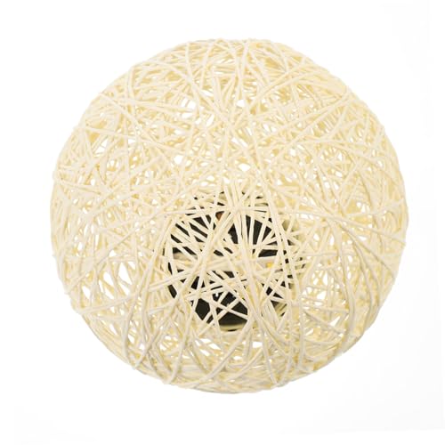 TOYANDONA Dekorative LED Tischlampe Rattan Kugel Geflochtene Nachttischlampe Beige Kabellose Schlafzimmerlampe Leicht Für Wohnraumgestaltung TOYANDONA Dekorative LED Tischlampe Rattan Kugel Geflochtene Nachttischlampe Beige Kabellose Schlafzimmerlampe Leicht Für Wohnraumgestaltung von TOYANDONA
