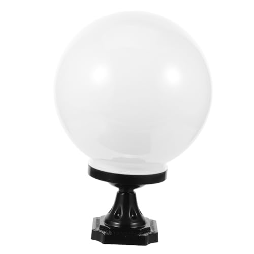 TOYANDONA Dekorativer Kugel Lampenschirm mit Stabilem Kunststoffsockel Wetterfeste Außenleuchte für Garten Terrasse und Schützender Lichtglobus gegen Staub und Regen Acryl Lampenabdeckung TOYANDONA Dekorativer Kugel Lampenschirm mit Stabilem Kunststoffsockel Wetterfeste Außenleuchte für Garten Terrasse und Schützender Lichtglobus gegen Staub und Regen Acryl Lampenabdeckung von TOYANDONA