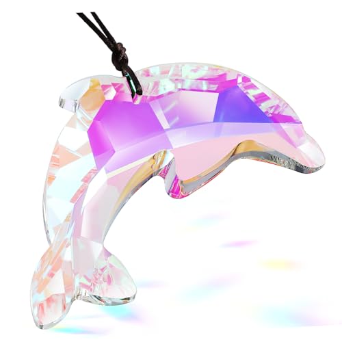 TOYANDONA Delphin Statue Kristall Sonnenfänger Prisma Schmuck Indoor Fenster Hause Hängende Ornament TOYANDONA Delphin Statue Kristall Sonnenfänger Prisma Schmuck Indoor Fenster Hause Hängende Ornament von TOYANDONA