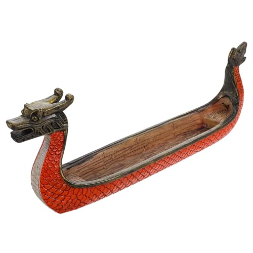 TOYANDONA Räucherstäbchen Halter Dragon Boat Design Traditioneller Weihrauchbrenner Aus Resin Für Büro Und Zuhause Exquisites Für Einfach Zu Reinigen Und Vielseitig Einsetzbar TOYANDONA Räucherstäbchen Halter Dragon Boat Design Traditioneller Weihrauchbrenner Aus Resin Für Büro Und Zuhause Exquisites Für Einfach Zu Reinigen Und Vielseitig Einsetzbar von TOYANDONA