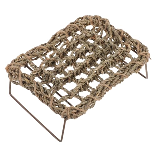 TOYANDONA Echsenbettkriechmatte Reptilienpanzerzubehör Accessoires Für Bartagamen Eidechsen-hängebett Reptilienbett Reptil Bettwäsche Teppich Zubehör Für Reptilien Sittichbett Khaki Stroh von TOYANDONA