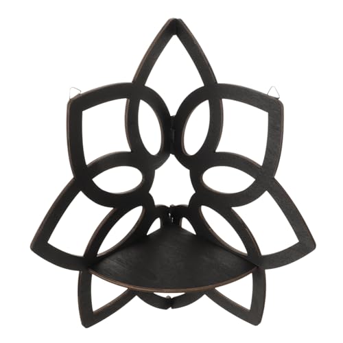 TOYANDONA Eckregal Mandala mit Kristall Display Wandmontage für Stilvolle Deko für Schlafzimmer und Wohnzimmer Eleganter Wandschmuck für Ihre Ecken von TOYANDONA
