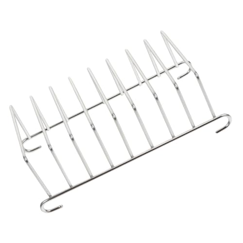 TOYANDONA Edelstahl Air Fryer Heißluftfritteuse Zubehör Toasteinsatz Grillrost Dampfgaren Camping Geeignet von TOYANDONA