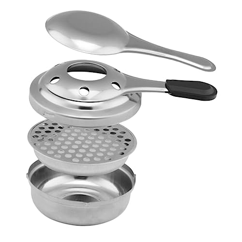TOYANDONA Edelstahl Alkoholkocher mit Abdeckung Multifunktionaler Brennstoffhalter Tragbar und Rostfrei für Buffet Outdoor Camping und Fondue Leicht zu Reinigen und Robust TOYANDONA Edelstahl Alkoholkocher mit Abdeckung Multifunktionaler Brennstoffhalter Tragbar und Rostfrei für Buffet Outdoor Camping und Fondue Leicht zu Reinigen und Robust von TOYANDONA