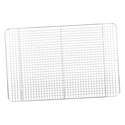 TOYANDONA Edelstahl Backgitter Groß mit Luftzirkulation Vielseitiges Abkühl und Abtropfgitter für Backofen und Grill Hitzebeständig Spülmaschinenfest Rutschfest für Effizientes Backen und TOYANDONA Edelstahl Backgitter Groß mit Luftzirkulation Vielseitiges Abkühl und Abtropfgitter für Backofen und Grill Hitzebeständig Spülmaschinenfest Rutschfest für Effizientes Backen und von TOYANDONA