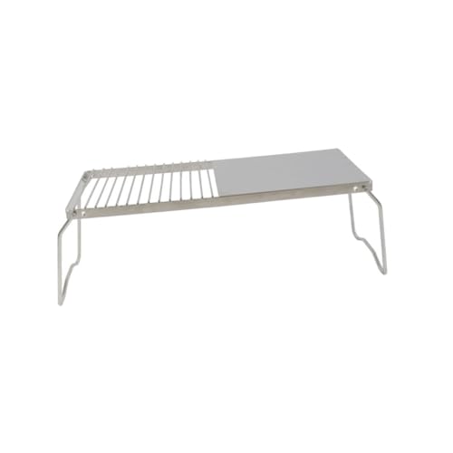 TOYANDONA Edelstahl Bbq Grillrost Klappbar für Holzkohlegrill Rostfrei Hitzebeständig Robust für Camping Picknick Garten und Outdoor Grillpartys von TOYANDONA