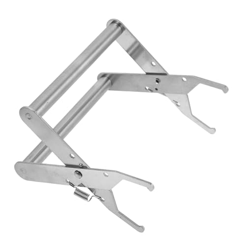 TOYANDONA Edelstahl Bienenstockrahmen Halter Imker Werkzeug Rahmenheber mit Federgriff für Präzises Anheben und Sicheren Halt im Bienenzucht Zubehör von TOYANDONA