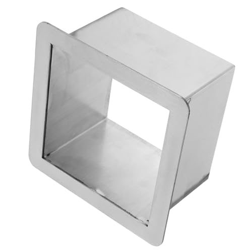 TOYANDONA Edelstahl Einbau mülleimer Schlitz Quadratisch Rostfrei Korrosionsbeständig Küchenarbeitsplatte Abfalltrichter für Haushalt Büro Kompakt Platzsparend Pflegeleicht von TOYANDONA