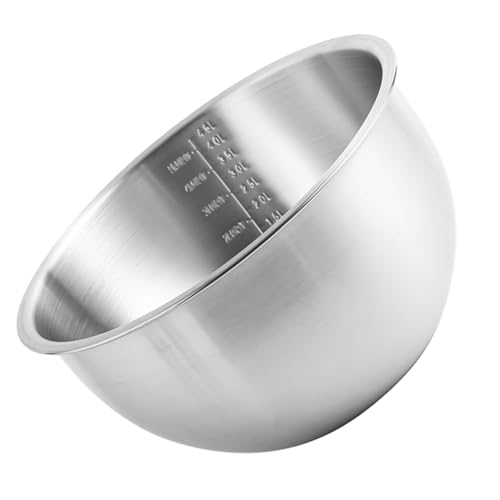 TOYANDONA Edelstahl Food Grade Schüssel Haushaltsküche Multifunktional Rührschüssel Geräumig und Spritzschutz Für Eier und Salat Zubereitung TOYANDONA Edelstahl Food Grade Schüssel Haushaltsküche Multifunktional Rührschüssel Geräumig und Spritzschutz Für Eier und Salat Zubereitung von TOYANDONA