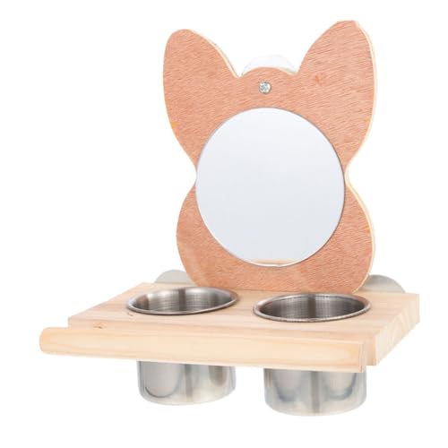 TOYANDONA Edelstahl Futterbecher mit Spiegel für Papageien Vogelkäfig Futterspender Langlebig Leicht zu Reinigen Passend für Wellensittiche Sittiche und Tauben TOYANDONA Edelstahl Futterbecher mit Spiegel für Papageien Vogelkäfig Futterspender Langlebig Leicht zu Reinigen Passend für Wellensittiche Sittiche und Tauben von TOYANDONA