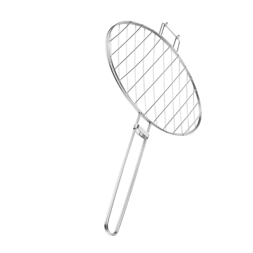 TOYANDONA Edelstahl Grillkorb Fischhalter Verstellbar Großes Grillrost für Bbq Fisch Gemüse Grillzubehör mit Langem Griff für Sicheres Outdoor Grillen für Zarte Speisen Wie Meeresfrüchte von TOYANDONA