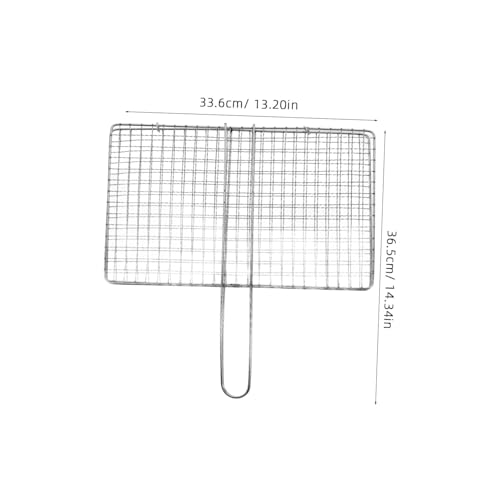 TOYANDONA Edelstahl Grillkorb mit Sicherem Klemmmechanismus Gemüse Fischgrillkorb für Outdoor Bbq Robustes Metallnetz zum Einfachen Wenden und Gleichmäßigem Garen Beim Camping und Grillen TOYANDONA Edelstahl Grillkorb mit Sicherem Klemmmechanismus Gemüse Fischgrillkorb für Outdoor Bbq Robustes Metallnetz zum Einfachen Wenden und Gleichmäßigem Garen Beim Camping und Grillen von TOYANDONA