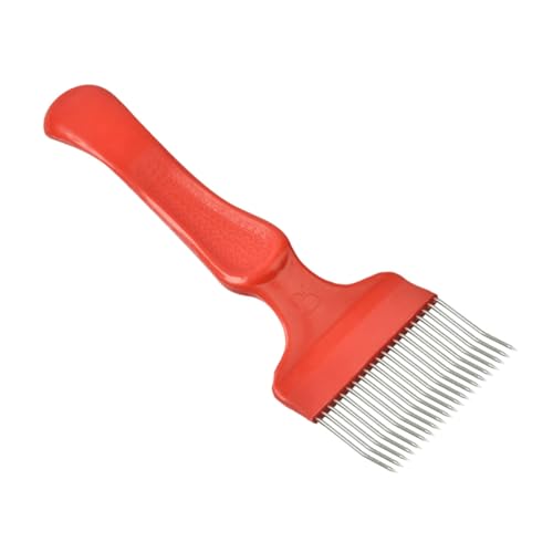 TOYANDONA Edelstahl Imker Gabel Nadeln Unkapping Fork Bienenwaben Entdeckelungsschaber Bienenzucht Werkzeug Rot TOYANDONA Edelstahl Imker Gabel Nadeln Unkapping Fork Bienenwaben Entdeckelungsschaber Bienenzucht Werkzeug Rot von TOYANDONA