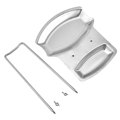 TOYANDONA Edelstahl Küchenutensilienhalter Multifunktional Löffelablage und Topfdeckelhalter Robust Rostfrei für Arbeitsplatte Küche Zuhause und Outdoor von TOYANDONA