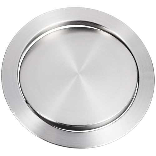 TOYANDONA Edelstahl Mülltonnen Deckel Recessed Flap Abfallbehälter Klappdeckel Automatisches Schließen Geräuschlos Für Küche Badezimmer Installation Einfach von TOYANDONA