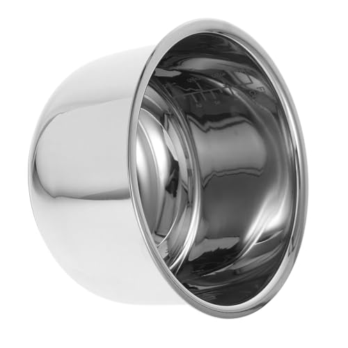 TOYANDONA Edelstahl Reiskocher Innentopf Ersatz Zubehör für Haushalt Hotel Küche Robust Hitzebeständig Praktisch für Suppe und Kuchen Zubereiten von TOYANDONA