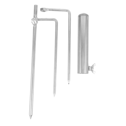 TOYANDONA Edelstahl Sonnenschirm Erdspieß Bodenanker Robust Windfest für Strand Garten Terrasse mit Glatter Oberfläche und Leichter Tragbarkeit für Vielseitigen Außeneinsatz von TOYANDONA