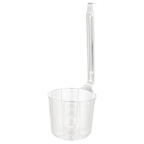 TOYANDONA Edelstahl Spider Strainer Löffel mit Feinem Sieb Robustes Nudelsieb mit Rutschfestem Griff Großes Haushaltssieb für Pasta und Frittieren Langlebiger Colander für Küche und von TOYANDONA