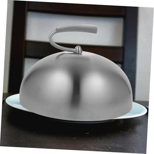 TOYANDONA Edelstahl Steak Food Cover Schutzabdeckung Lebensmittelecht für Haushalt Küche Restaurant Langlebig Praktisch von TOYANDONA