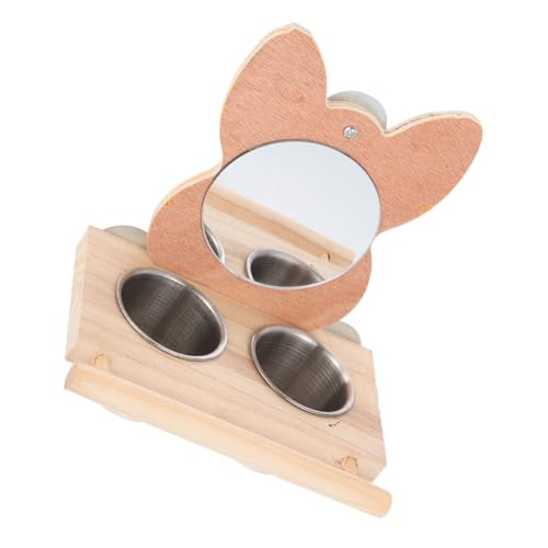TOYANDONA Edelstahl Vogelfutternapf mit Spiegel Stabiler Futter und Wasserspender für Kleine Vögel Wie Papageien Wellensittiche und Kanarienvögel Einfach zu Befestigen im Vogelkäfig TOYANDONA Edelstahl Vogelfutternapf mit Spiegel Stabiler Futter und Wasserspender für Kleine Vögel Wie Papageien Wellensittiche und Kanarienvögel Einfach zu Befestigen im Vogelkäfig von TOYANDONA