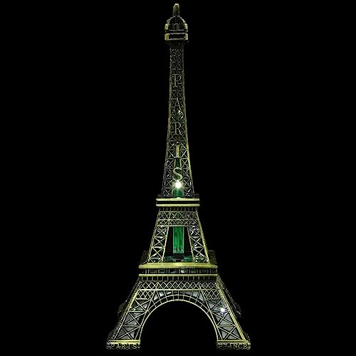 TOYANDONA Eiffelturm Berühmtes Gebäudemodell Pflege- -licht Turmskulptur Turmstatue-Souvenir Schreibtischlampe Für Kinder Schreibtisch Nachtlicht Babygeschenke Jahrgang 3D Zylinder von TOYANDONA