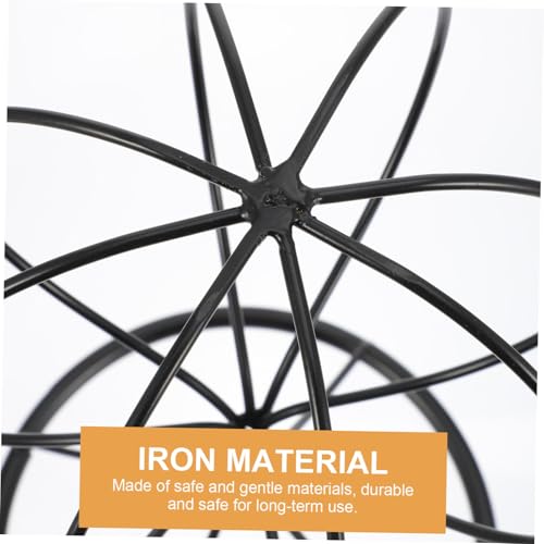 TOYANDONA Einstellbarer Eisen hutständer für Kappen Verformungsschützendes Display regal Schwarzer für Ladendekoration und Aufbewahrung für Baseballkappen und Caps von TOYANDONA