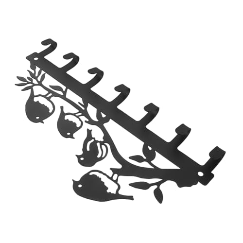 TOYANDONA Eisen Wandhaken Vogel Design Schlüsselhalter Robust Vielseitig für Schlüssel Hut Aufbewahrung Stilvoll Rustikal Modernes Wohnambiente Einfache Montage Langlebig von TOYANDONA